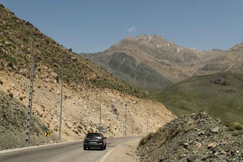 Mountainous Road To Kerman From Dasht E Lut, Kerman Province, Iran
