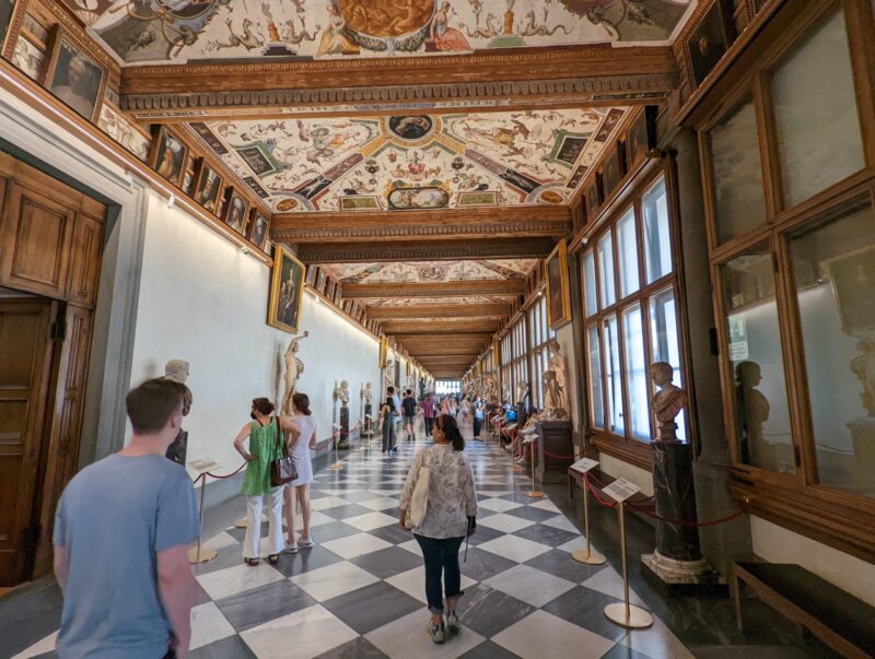 overdosing on mythology at Uffizi Gallery, Florence