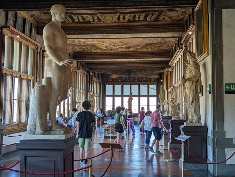 overdosing on mythology at Uffizi Gallery, Florence
