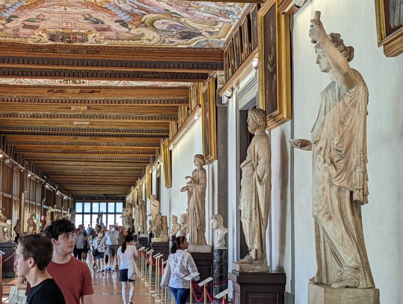overdosing on mythology at Uffizi Gallery, Florence