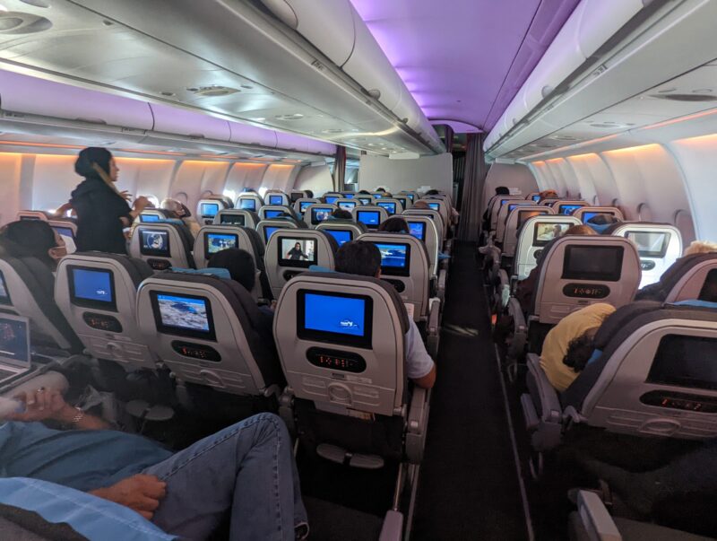 IranAir Airbus A330, Frankfurt to Tehran, photo by Ali Torkzadeh, EscapefromTehran.com