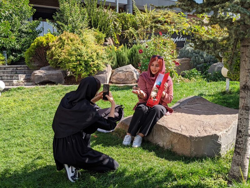 Two irans on a single stroll - Instagram model, Sohanak Iran
