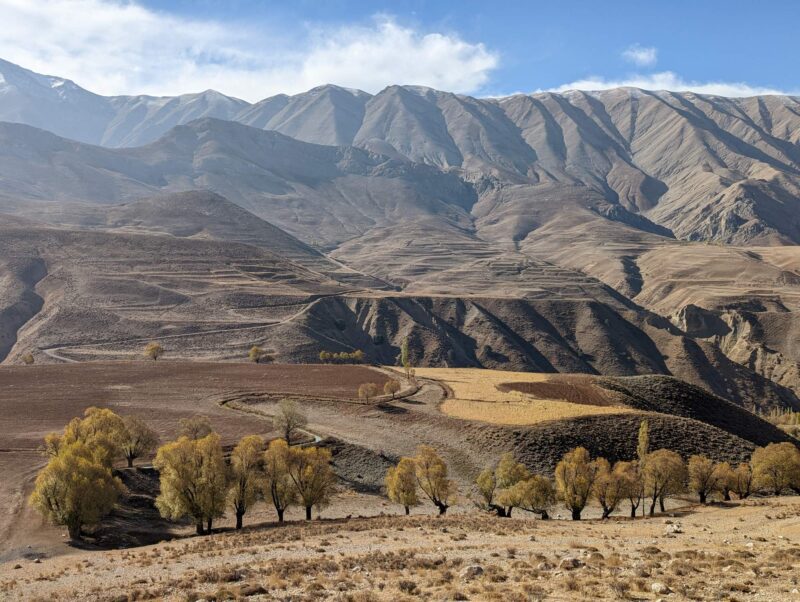 Mountainous landscape in the Dashte Gole-Zard area, two hours northeast of Tehran, Iran. Copyright Ali Torkzadeh, EscapefromTehran.com