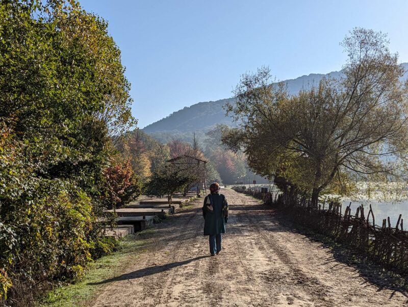 alandan or alendan lake deep inside the forest mazandaran iran tourism travel road trip