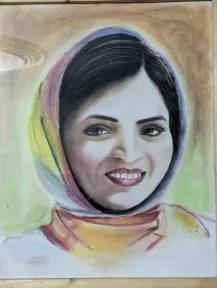 Samane Ehsaninia, 39, is a quadriplegic visual artist