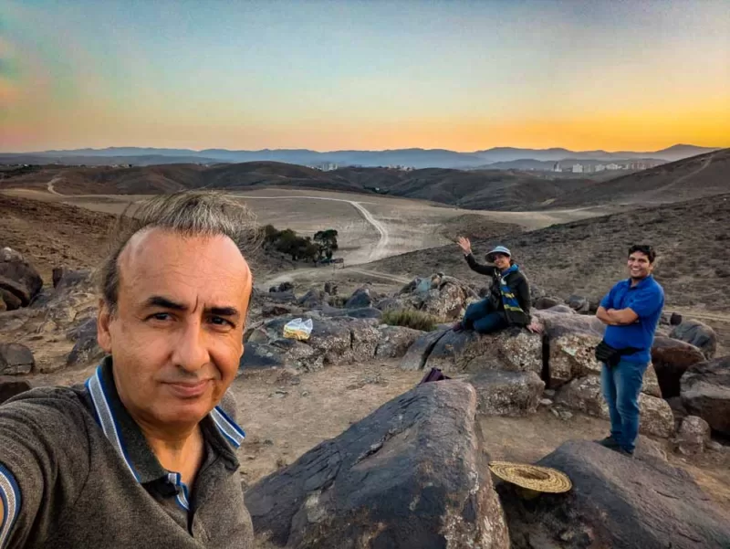 Kamarmaghbola Petroglyphs near the town Torghabe, a suburb of Mashhad, in northeast Iran.