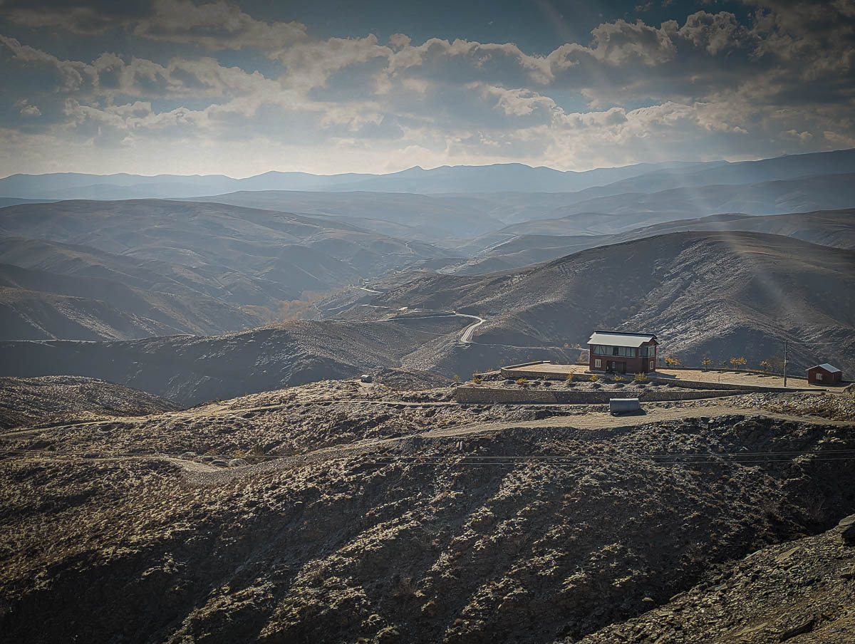 The road through the Binalud Moutain Range area, west of Mashhad, Razavi Khorsan Province, Iran. Copyright Ali Torkzadeh, Escapefromtehran.com