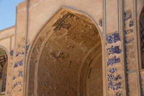 Whats left after Russian troops robbed the tiles at Khargerd Ghiasieh complex near Khaaf, Razavi Khorasan Province, in northeast Iran. Copyright Ali Torkzadeh, EscapefromTehran.com